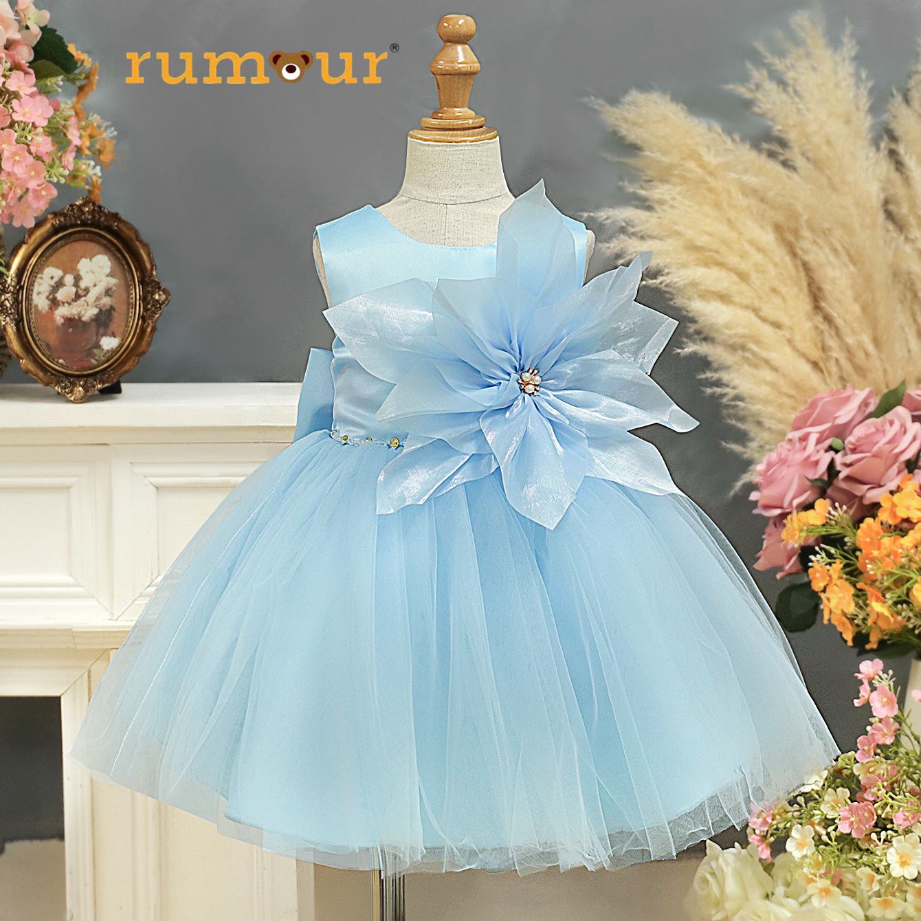 Pastel Blue - Perfect birthday wear for your little one