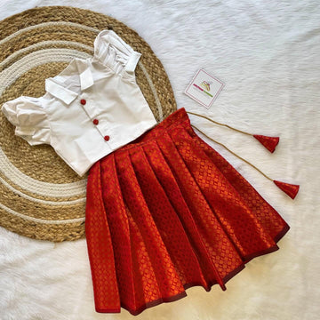 Red Skirt and White Shirt