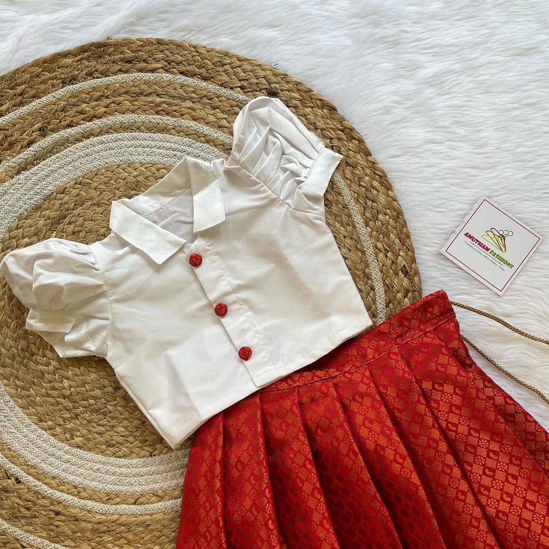 Red Skirt and White Shirt