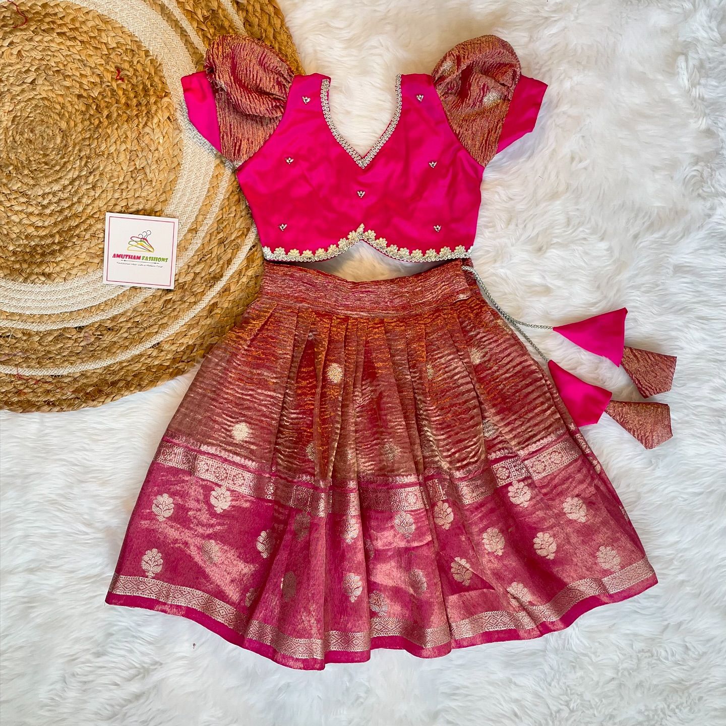 Pink Crush Tissue Skirt and Top