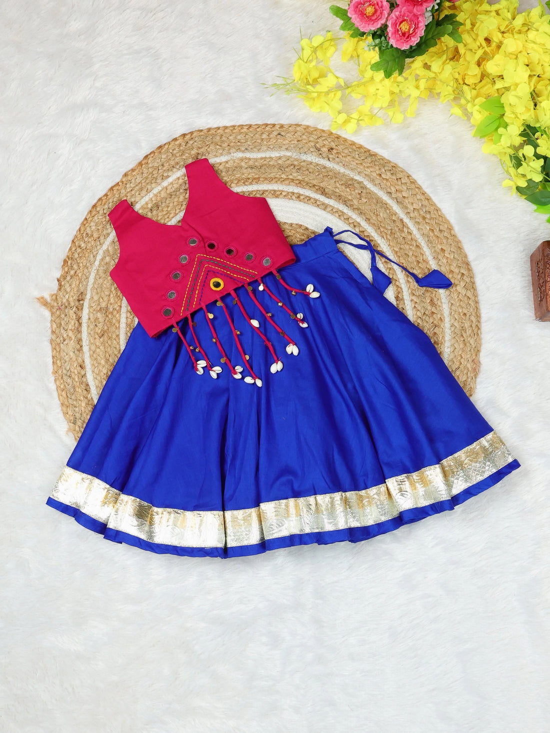 Navaratri Special Garba Collection - Pink and Blue Combo