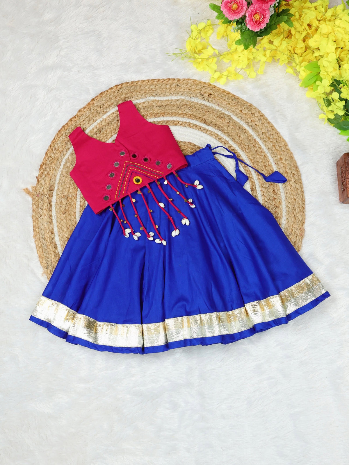 Navaratri Special Garba Collection - Pink and Blue Combo