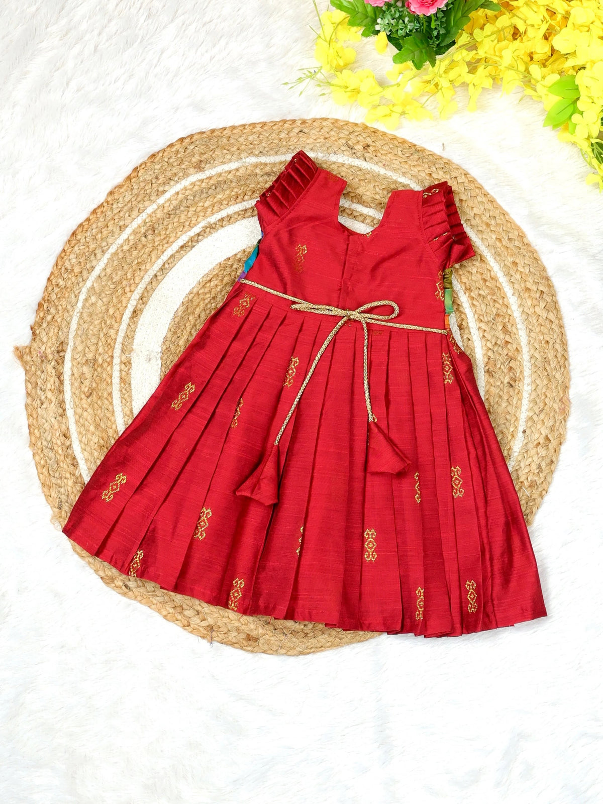 Paalum Pazhamum Kattam × Raw Silk Frock - VARNAM