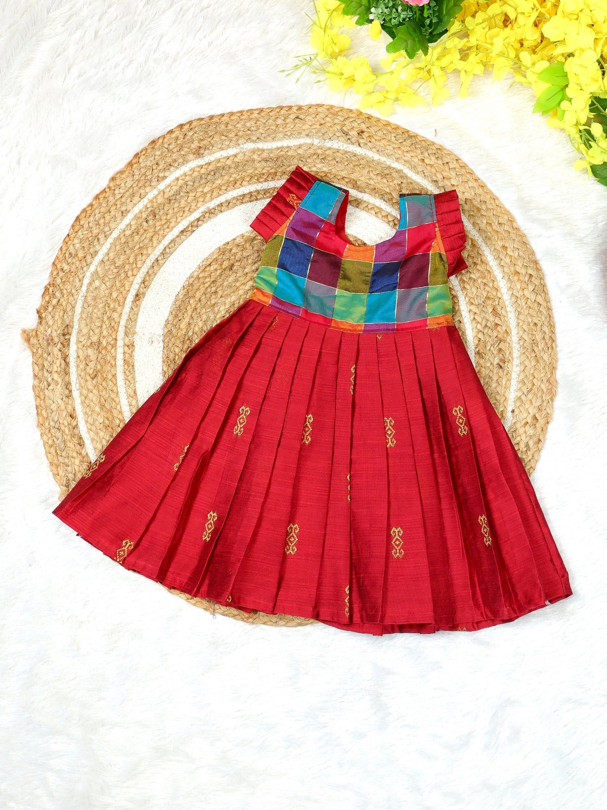 Paalum Pazhamum Kattam × Raw Silk Frock - VARNAM