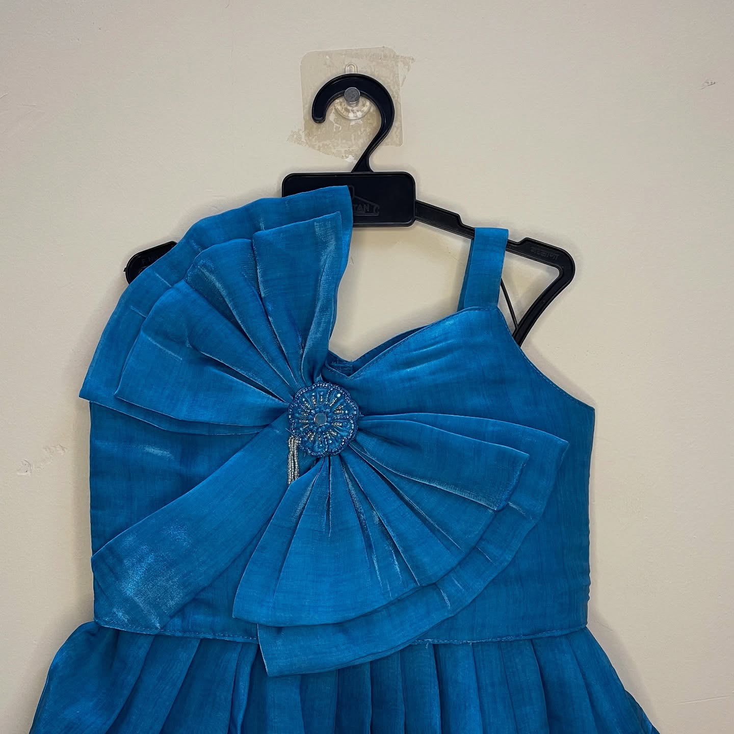 Light Blue Flowy Organza Lehenga Set, a perfect blend of dreamy charm and festive sophistication