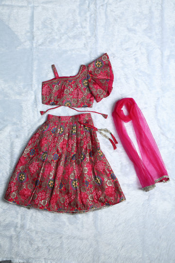Pink Festival Grand Lehenga Set