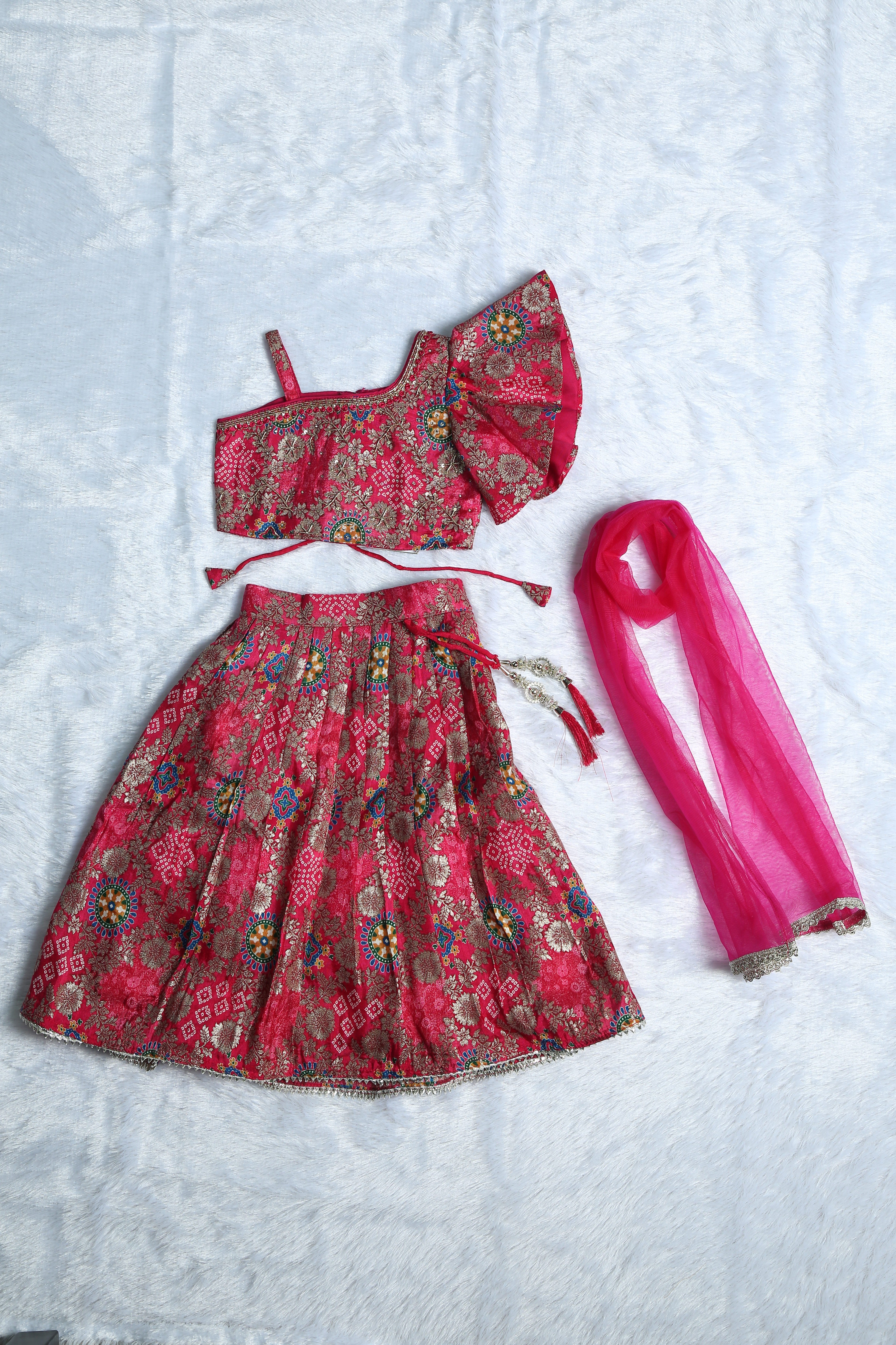 Pink Festival Grand Lehenga Set