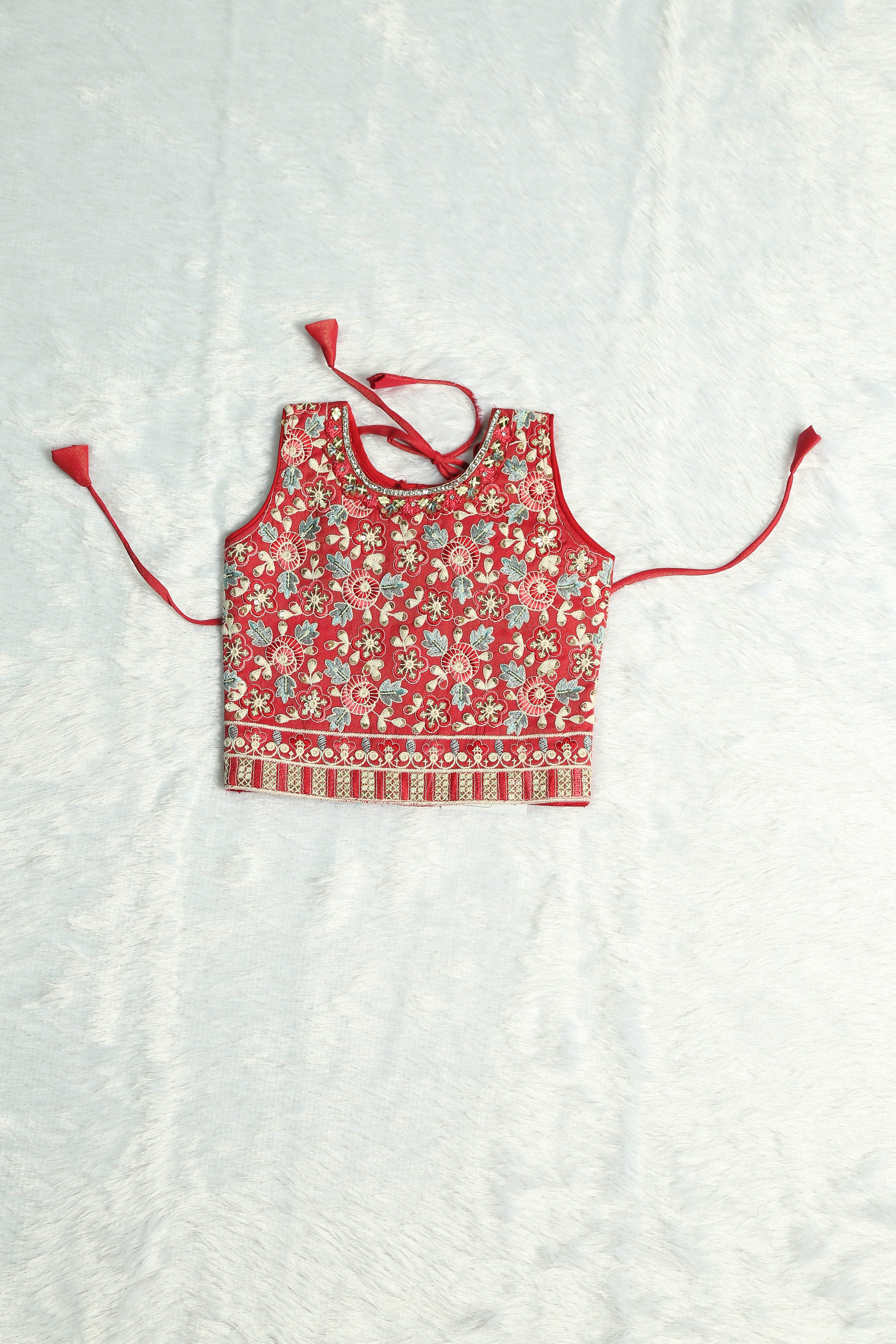 Tomato Red Festival Grand Lehenga Set