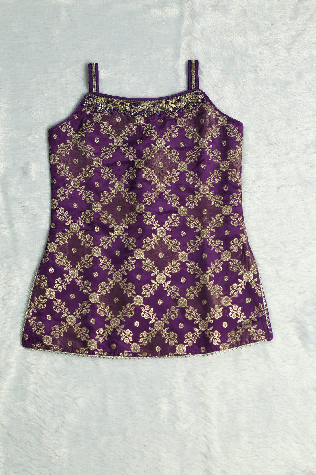 Voilet Color Festival Palazzo Pant and Top