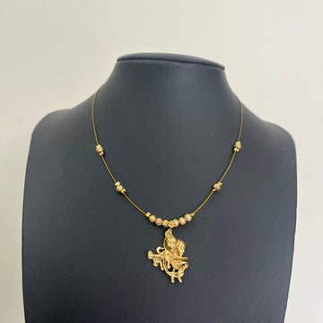 Kannan Radhe Pendant invisible Necklace