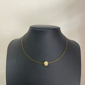 Ad Stone Ball Pendant invisible Necklace