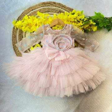 Baby Pink - Perfect birthday wear for your little one