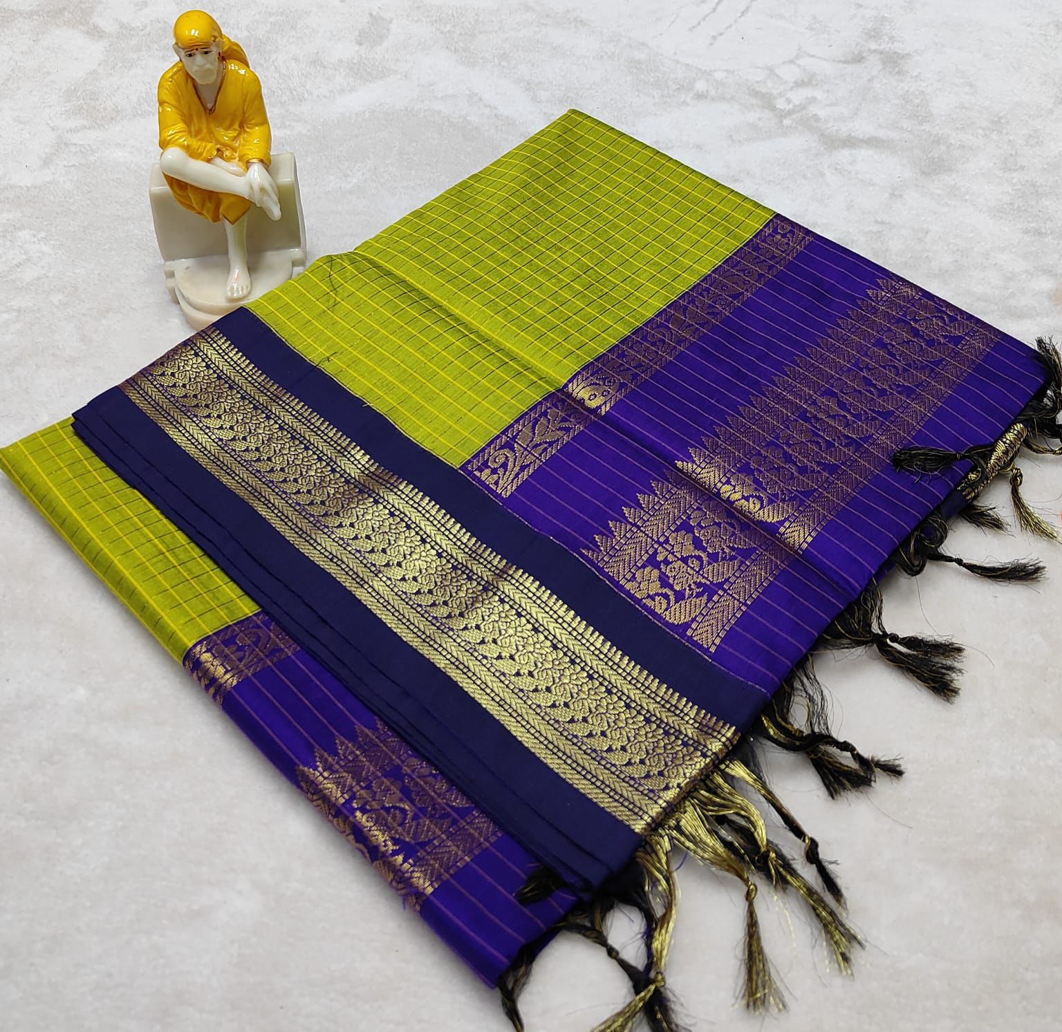 Parampara - The Grand Twinning Edit | Mom & Daughter Festive Collection - Light Green and Dark Blue