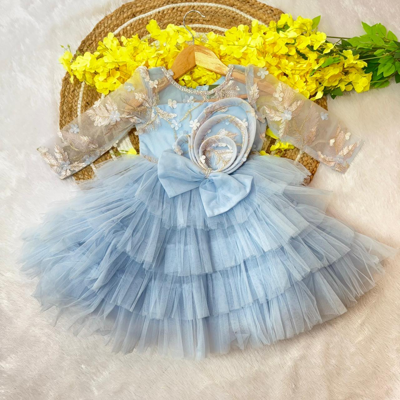 Light Blue - Perfect birthday wear for your little one