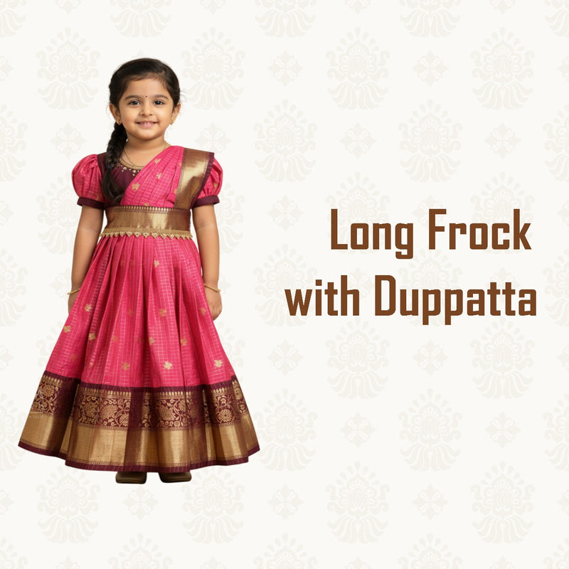 Long Frock with Dupatta