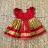 Red & Gold Kasavu Frock (Pre Booking)