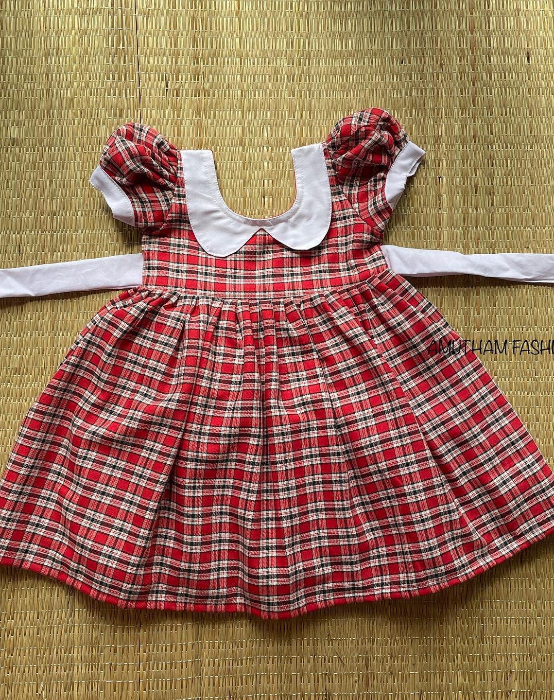 Buy Red Cotton Printed Dress For Girls by THE COTTON STAPLE Online at Aza  Fashions.