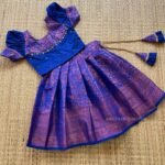 Semi Banarasi Pattu Paavadai & Sattai - Royal Blue Color (Ready to Dispatch)