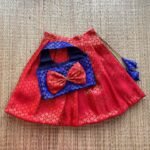 Brocade Pattu Paavadai & Sattai – Red Skirt & Blue Top (Pre Booking)