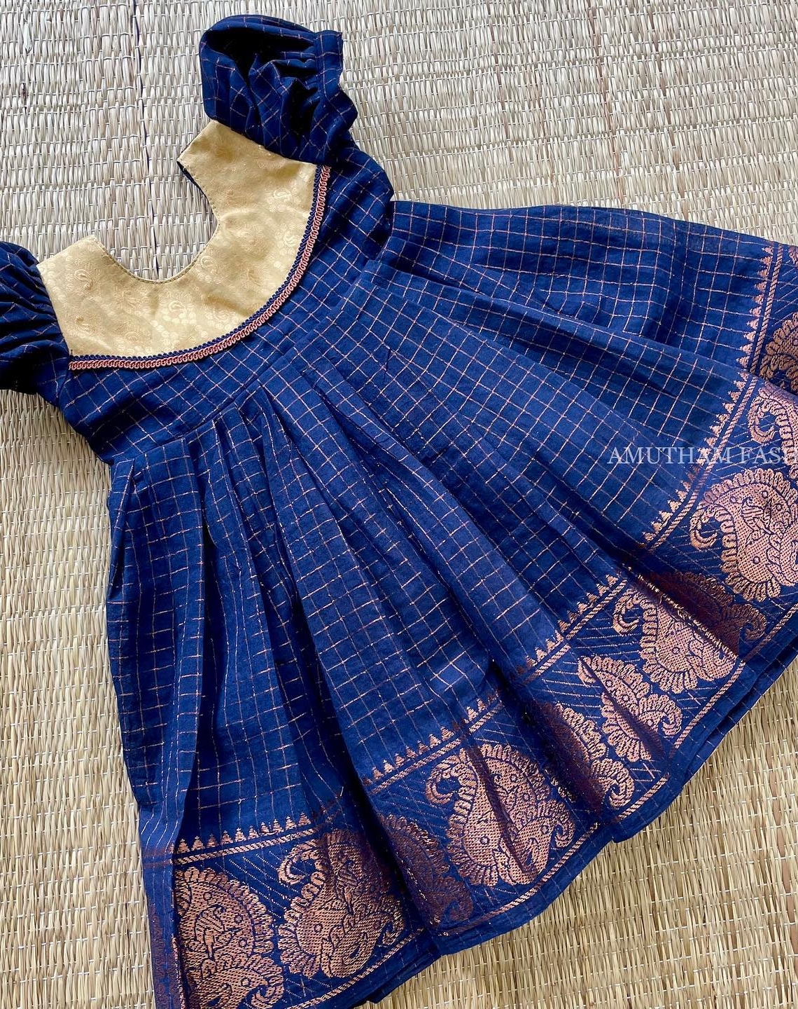 Girls Clothing | Cute Blue colour Frock For Baby girl | Freeup