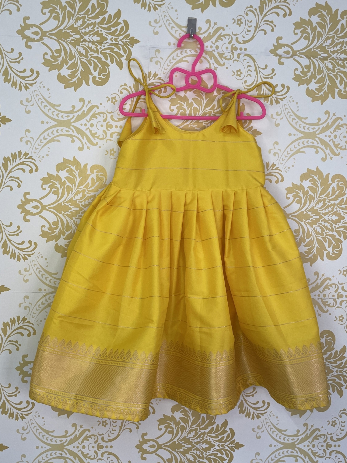 Sunshine Lemon Cotton Dress - Absolutely Desi