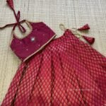 Maroon Brocade Silk Paavadai & Sattai  (Pre Booking)