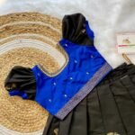Black & Ink Blue Kadiyal Pattu Paavadai and Sattai (Ready to Dispatch)