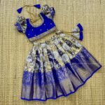 Rich & Premium Banaras Pattu Paavadai and Sattai - Blue Color (Ready to Dispatch)