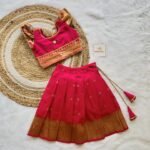 Pink Paithani Silk Lehenga & Top (Ready to Dispatch)