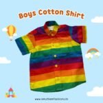 Super Comfortable and Stylish 100% Cotton Kids Shirt - Multi-Color Striped Print