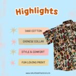 Super Comfortable and Stylish 100% Cotton Kids Shirt - Leopard Print