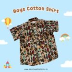 Super Comfortable and Stylish 100% Cotton Kids Shirt - Leopard Print