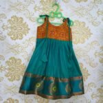 Ramar Green Knot Frock  - Midi length (Ready To Dispatch)