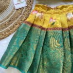 Yellow & Ramar Green Pichwai Silk Lehenga Set for Cute Divas - (Ready to Dispatch)