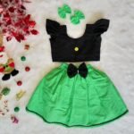 Light Green Hakoba Skirt & Black Hakoba Top (Jingle Bells Edits) - Pre Booking