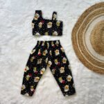 Black Color Comfy Cotton Cord Set - Pre Booking