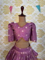 Luxuries Lehenga Set in Premium Banarasi Fabric Paithani Border - THE LILAC (Pre Booking)