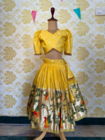 Luxuries Lehenga Set in Premium Banarasi Fabric Paithani Border - THE MANJAL (Pre Booking)