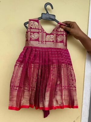 Mulberry Purple Banarasi Silk frock (Ready to Dispatch)