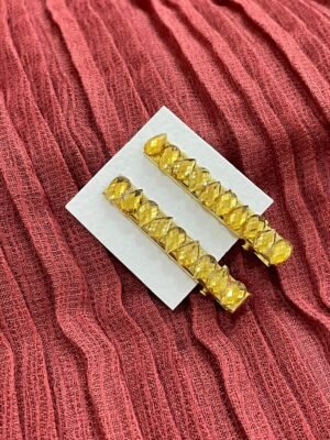 Golden Stone Work Alligator Hair Clip for Kids & Girls - MODEL 1