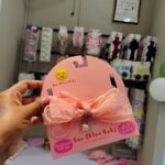 Bow Headband for Babies - Pearl Hanging Pink Bow (Ready to Dispatch)