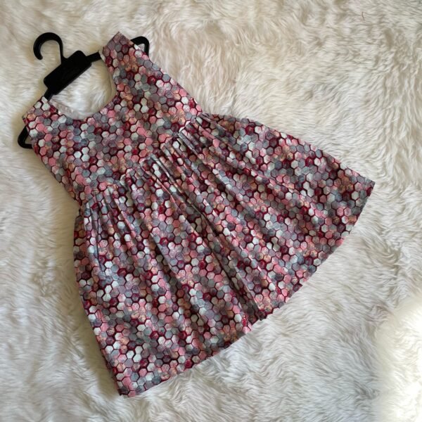 Light Pink Cotton Sleeveless Frock (Pre-Booking)