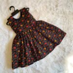 Black Pure Cotton Sleeveless Frock (Pre-Booking)