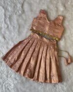 Banarasi weave Pattu Lehenga Set - Blushing Peach (Pre Booking)