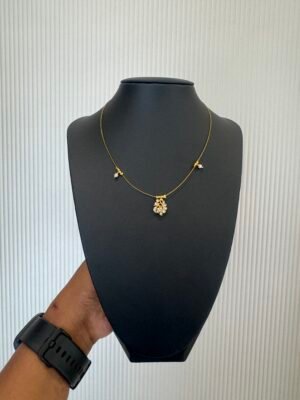 Ad Stone Peacock Pendant invisible necklace - INC017