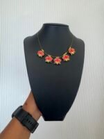 5 Pink Lotus Pendant invisible necklace – INC020