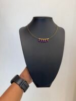 5 Drop Voilet Pendant invisible necklace – INC018