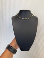 Pearls and Golden Balls invisible necklace - INC013