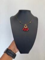 Big Ad Red Pendant invisible necklace - INC008