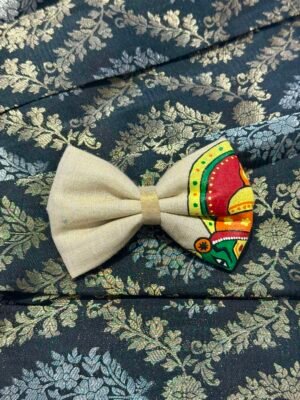 Kathakali Face Hand-painted Bow Alligator Clips – HPB04